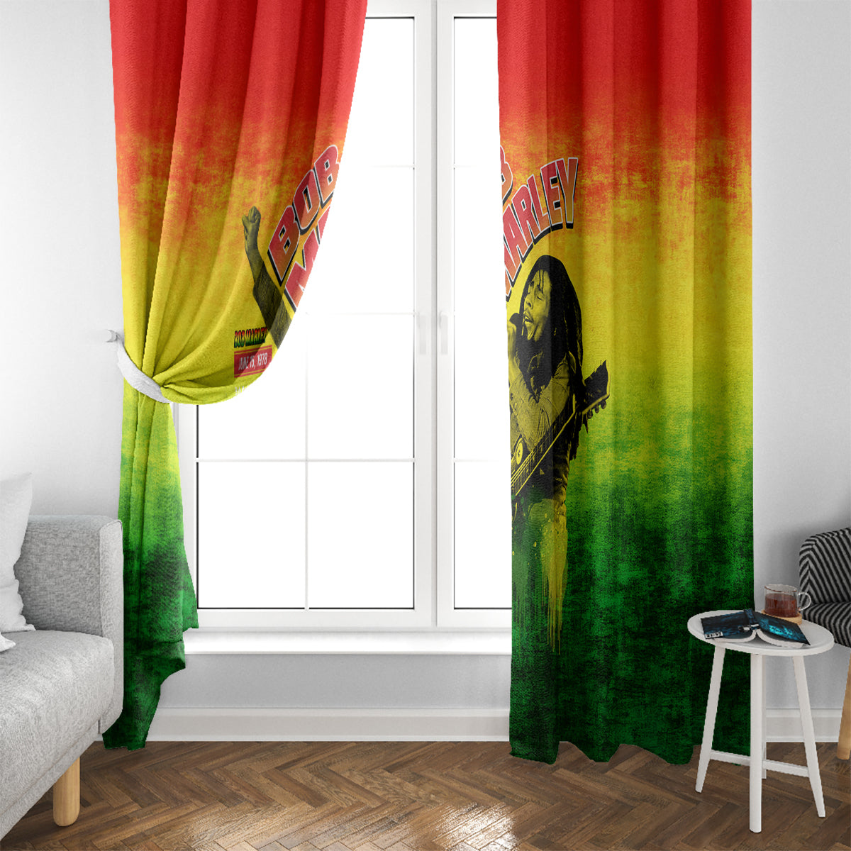The Real Legend Bob Window Curtain African Jamaica Reggae - Wonder Print Shop