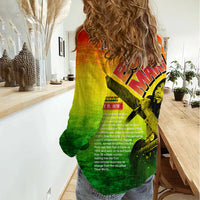The Real Legend Bob Women Casual Shirt African Jamaica Reggae - Wonder Print Shop