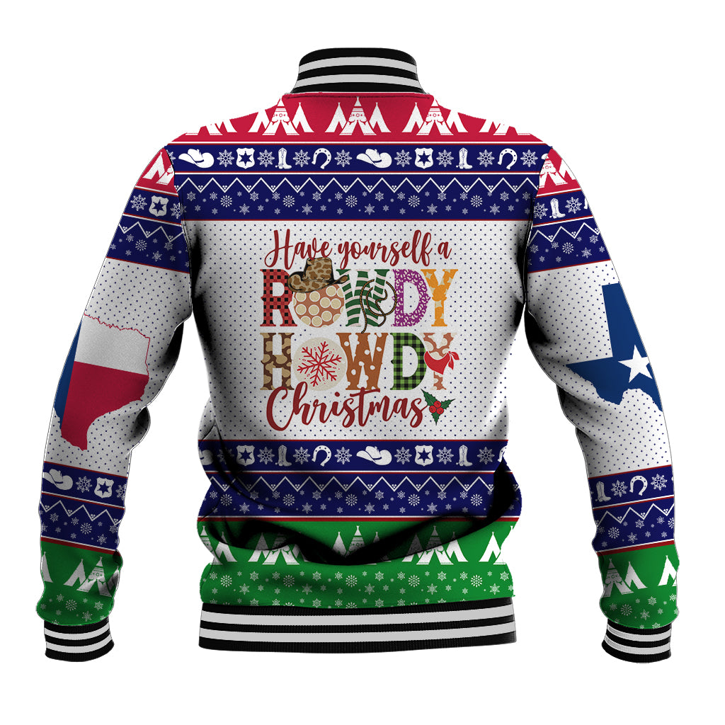 Merry Christmas Yall Texas Baseball Jacket - Wonder Print Shop