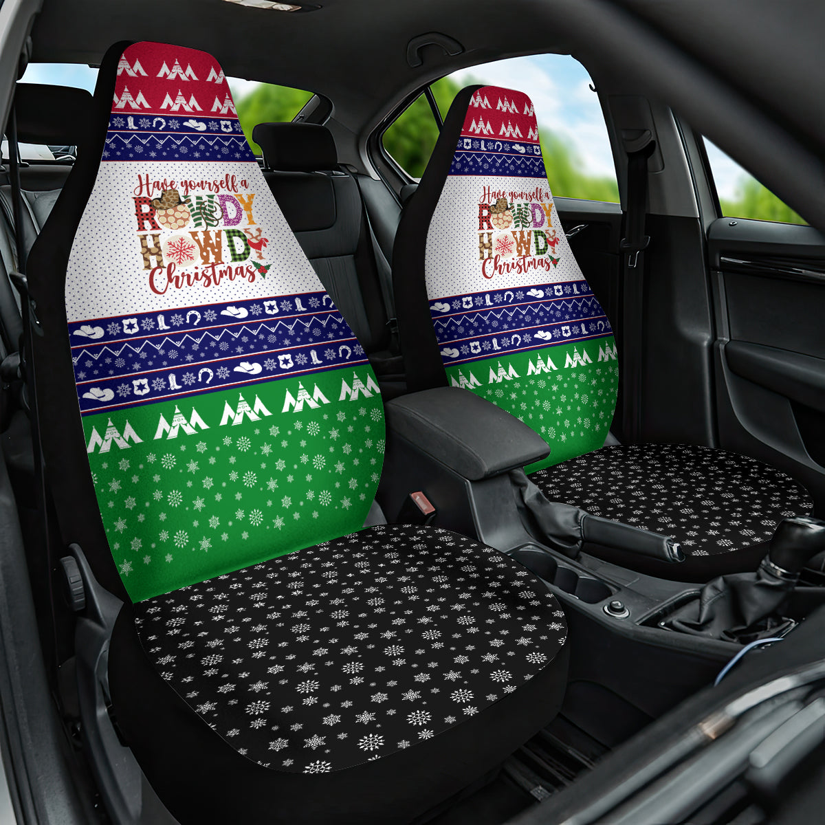 Merry Christmas Yall Texas Car Seat Cover - Wonder Print Shop