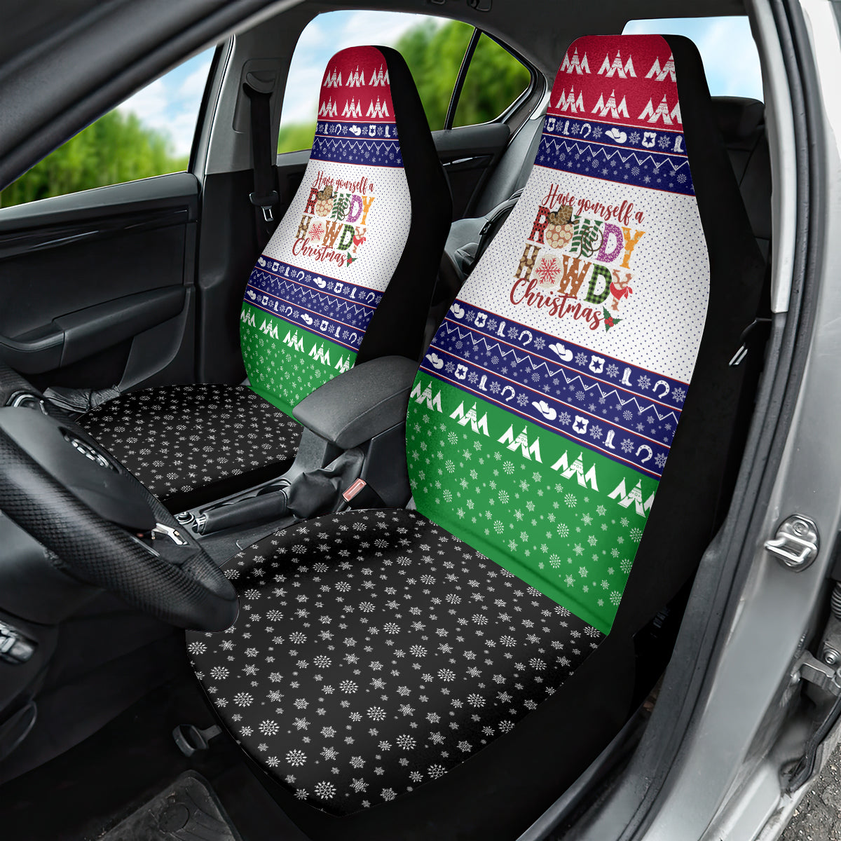 Merry Christmas Yall Texas Car Seat Cover - Wonder Print Shop