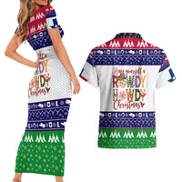 Merry Christmas Yall Texas Couples Matching Short Sleeve Bodycon Dress and Hawaiian Shirt - Wonder Print Shop