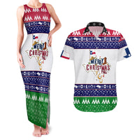 Merry Christmas Yall Texas Couples Matching Tank Maxi Dress and Hawaiian Shirt - Wonder Print Shop