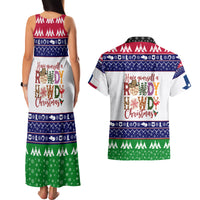 Merry Christmas Yall Texas Couples Matching Tank Maxi Dress and Hawaiian Shirt - Wonder Print Shop