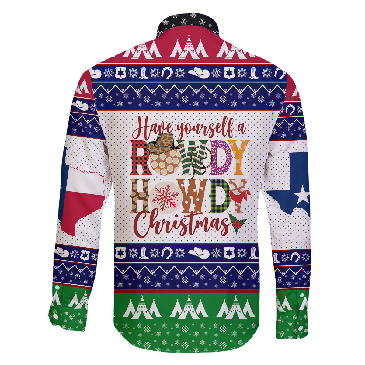 Merry Christmas Yall Texas Family Matching Off Shoulder Long Sleeve Dress and Hawaiian Shirt - Wonder Print Shop