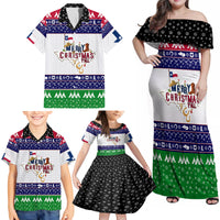 Merry Christmas Yall Texas Family Matching Off Shoulder Maxi Dress and Hawaiian Shirt - Wonder Print Shop