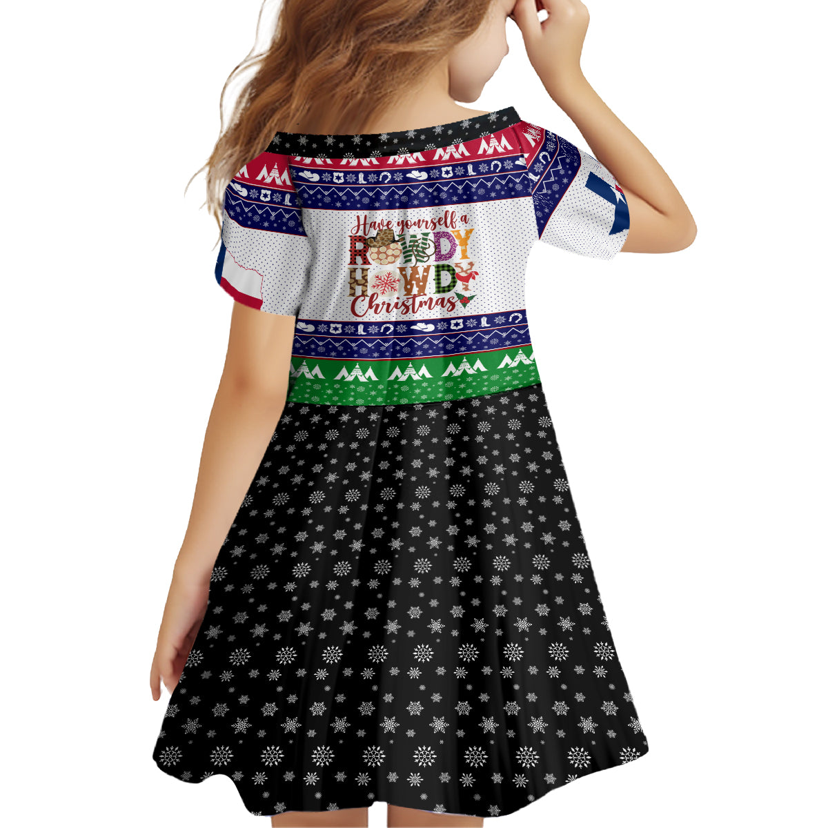 Merry Christmas Yall Texas Family Matching Off Shoulder Short Dress and Hawaiian Shirt - Wonder Print Shop