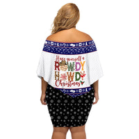 Merry Christmas Yall Texas Family Matching Off Shoulder Short Dress and Hawaiian Shirt - Wonder Print Shop