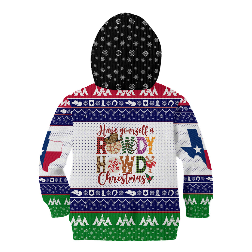 Merry Christmas Yall Texas Kid Hoodie - Wonder Print Shop