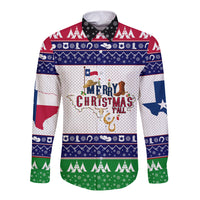 Merry Christmas Yall Texas Long Sleeve Button Shirt - Wonder Print Shop