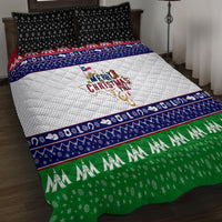 Merry Christmas Yall Texas Quilt Bed Set - Wonder Print Shop