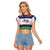 Merry Christmas Yall Texas Raglan Cropped T Shirt - Wonder Print Shop