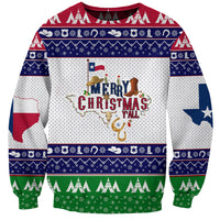 Merry Christmas Yall Texas Sweatshirt - Wonder Print Shop