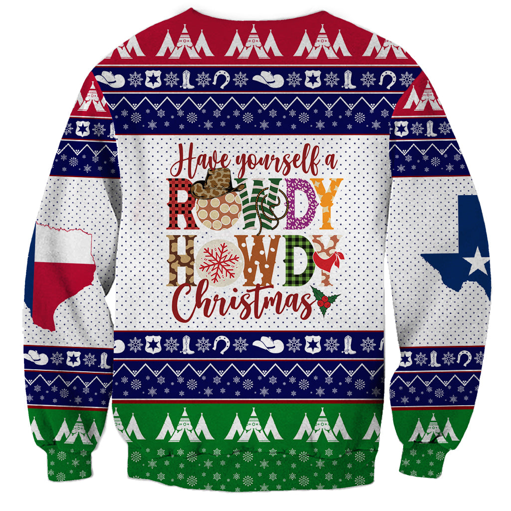 Merry Christmas Yall Texas Sweatshirt - Wonder Print Shop