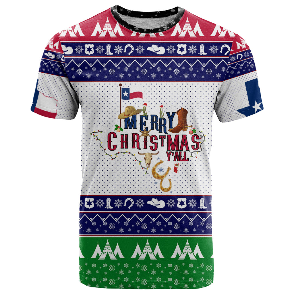 Merry Christmas Yall Texas T Shirt - Wonder Print Shop