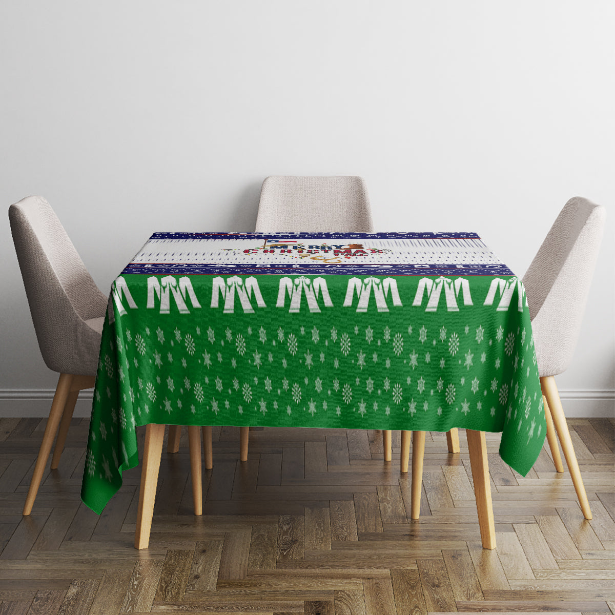 Merry Christmas Yall Texas Tablecloth - Wonder Print Shop