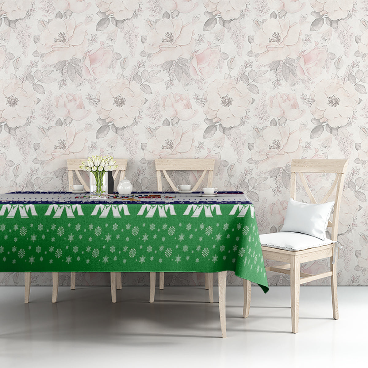 Merry Christmas Yall Texas Tablecloth - Wonder Print Shop