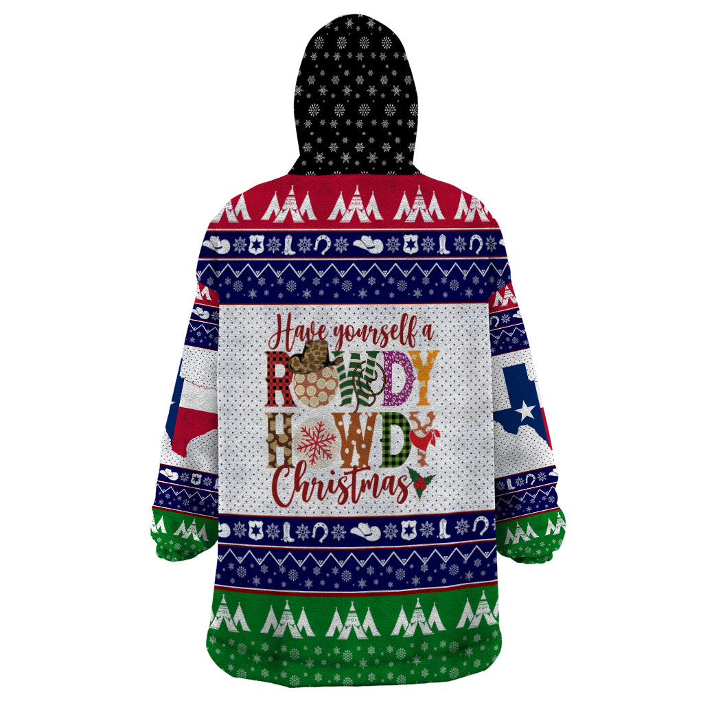 Merry Christmas Yall Texas Wearable Blanket Hoodie - Wonder Print Shop