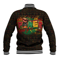 Personalized Power African Baseball Jacket - Wonder Print Shop