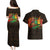 Personalized Power African Couples Matching Puletasi and Hawaiian Shirt - Wonder Print Shop
