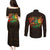Personalized Power African Couples Matching Puletasi and Long Sleeve Button Shirt - Wonder Print Shop