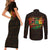 Personalized Power African Couples Matching Short Sleeve Bodycon Dress and Long Sleeve Button Shirt - Wonder Print Shop