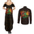 Personalized Power African Couples Matching Summer Maxi Dress and Long Sleeve Button Shirt - Wonder Print Shop