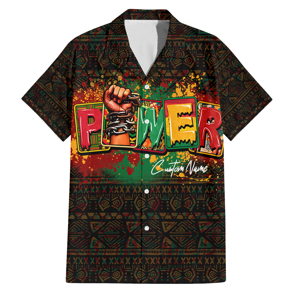 Personalized Power African Family Matching Mermaid Dress and Hawaiian Shirt - Wonder Print Shop