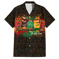 Personalized Power African Family Matching Off Shoulder Long Sleeve Dress and Hawaiian Shirt - Wonder Print Shop