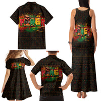Personalized Power African Family Matching Tank Maxi Dress and Hawaiian Shirt - Wonder Print Shop