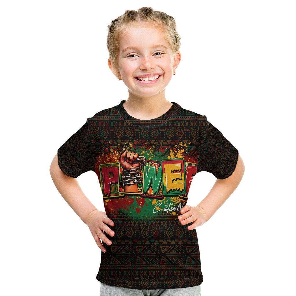 Personalized Power African Kid T Shirt - Wonder Print Shop