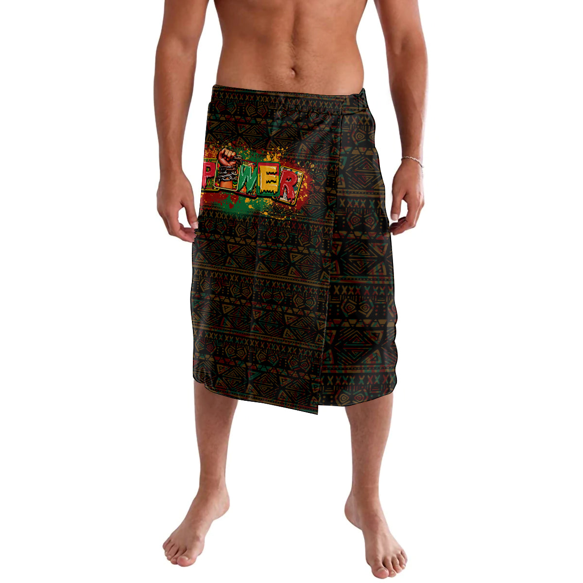 Personalized Power African Lavalava - Wonder Print Shop
