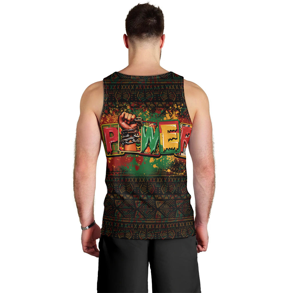 Personalized Power African Men Tank Top - Wonder Print Shop