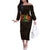Personalized Power African Off The Shoulder Long Sleeve Dress - Wonder Print Shop