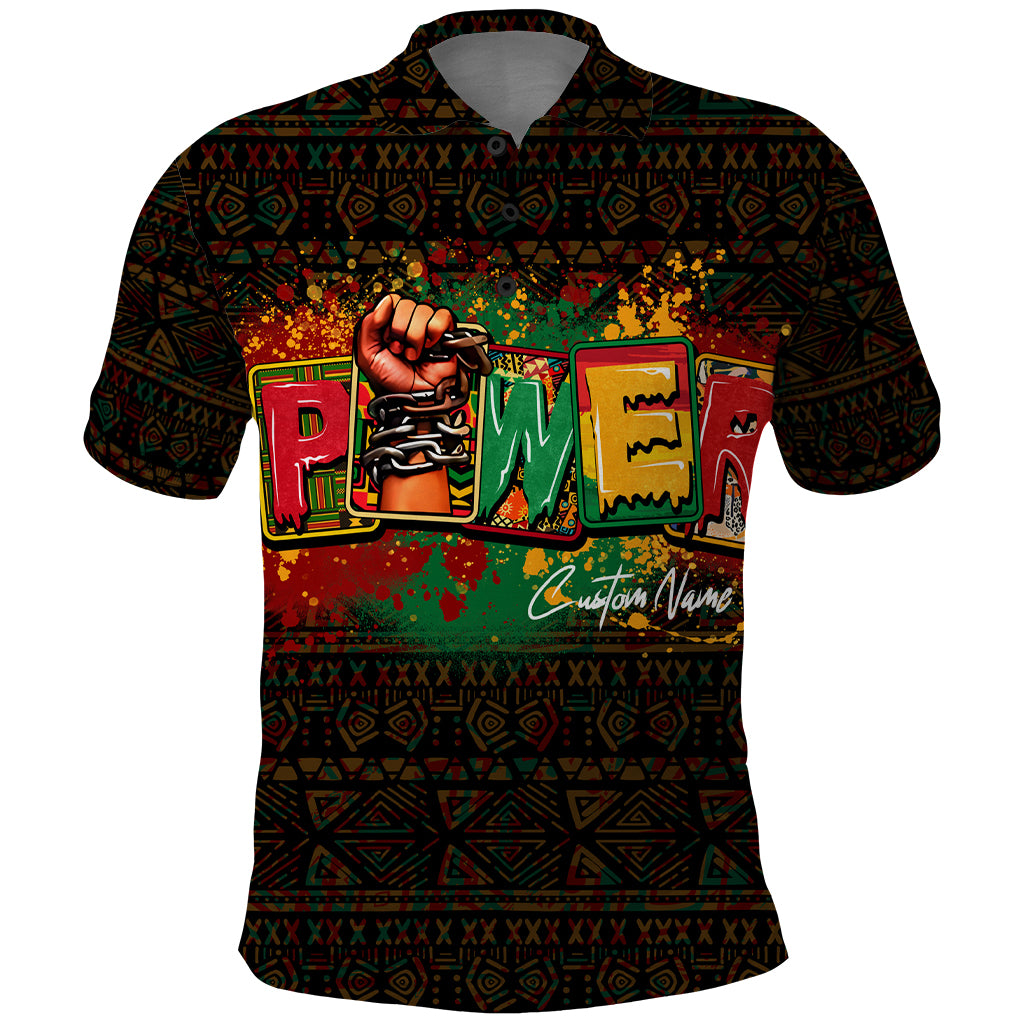 Personalized Power African Polo Shirt - Wonder Print Shop