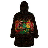 Personalized Power African Wearable Blanket Hoodie - Wonder Print Shop