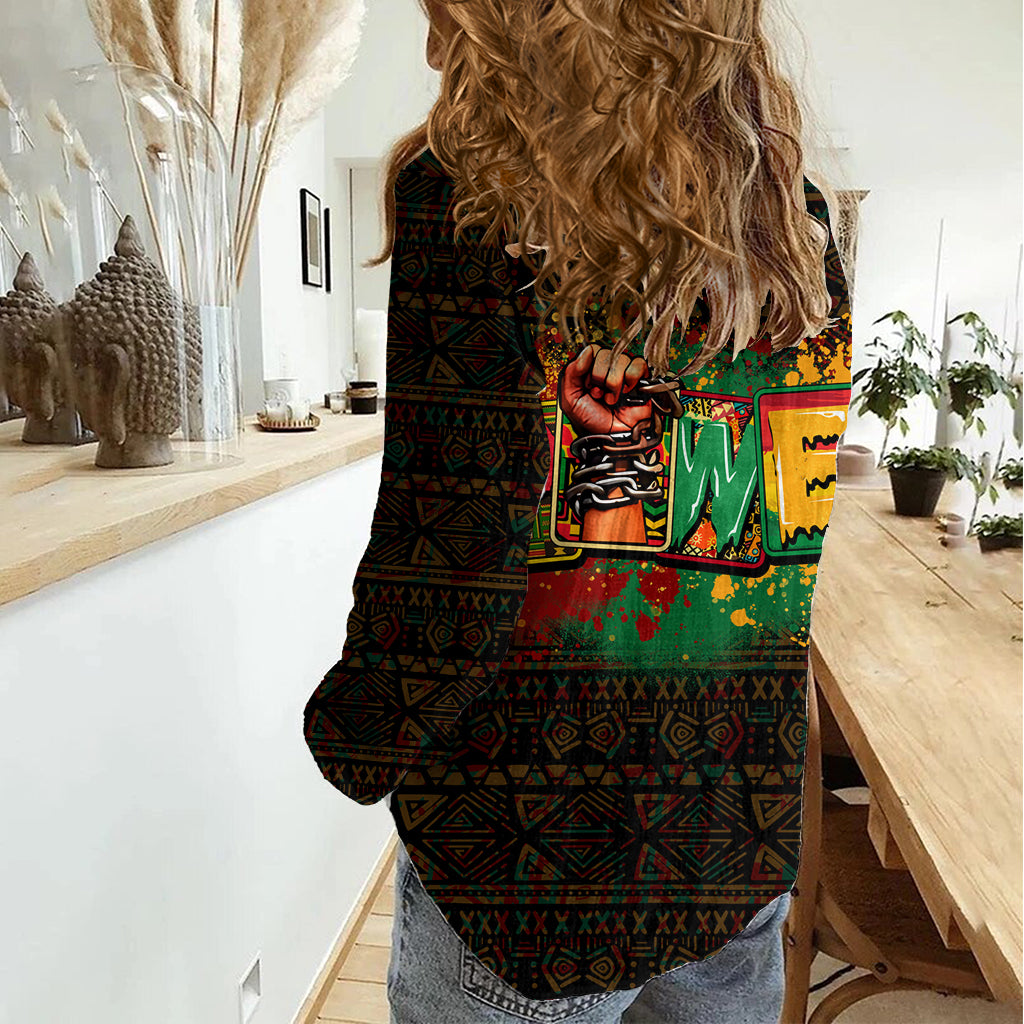 Personalized Power African Women Casual Shirt - Wonder Print Shop
