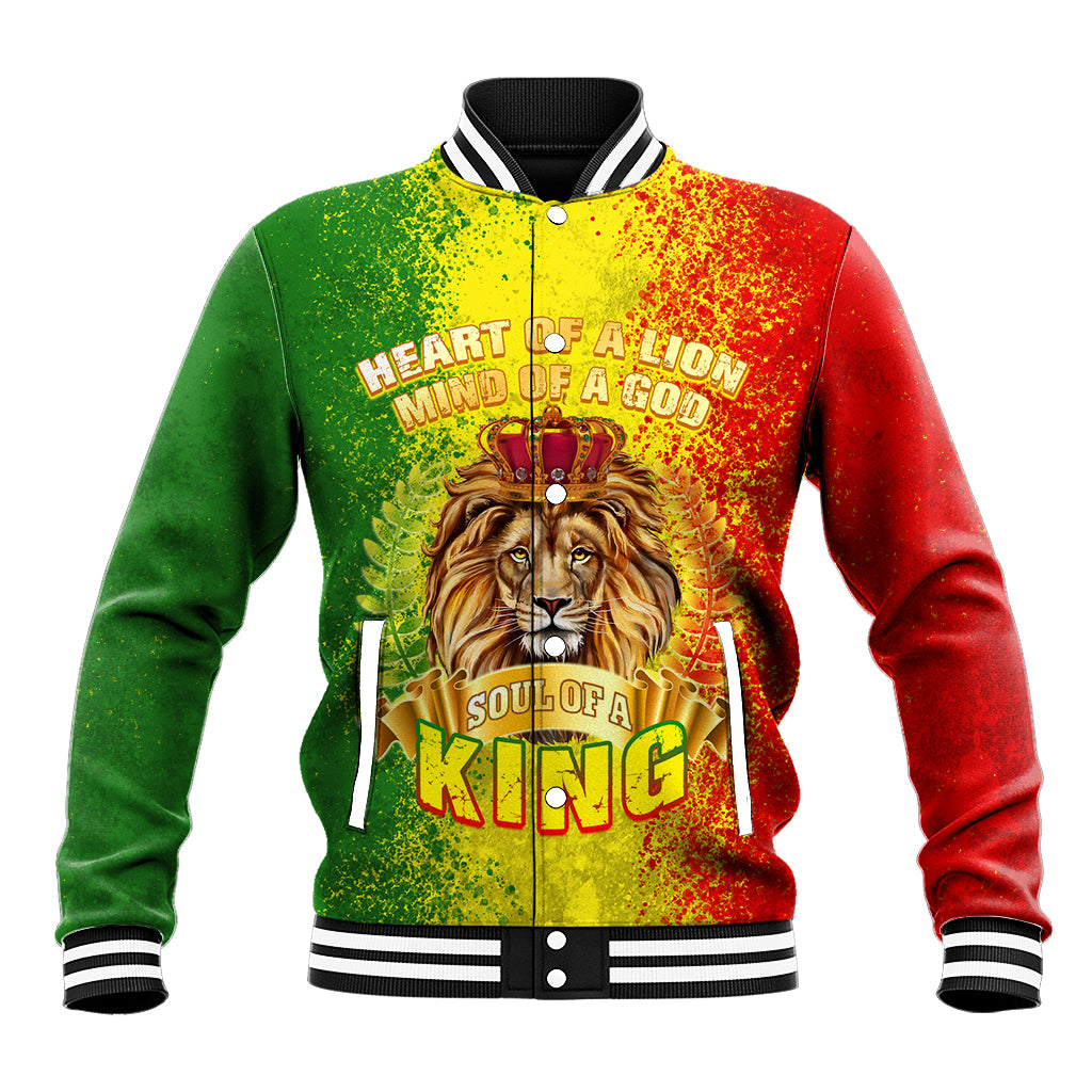 King's African Spirit Baseball Jacket Heart of A Lion - Wonder Print Shop