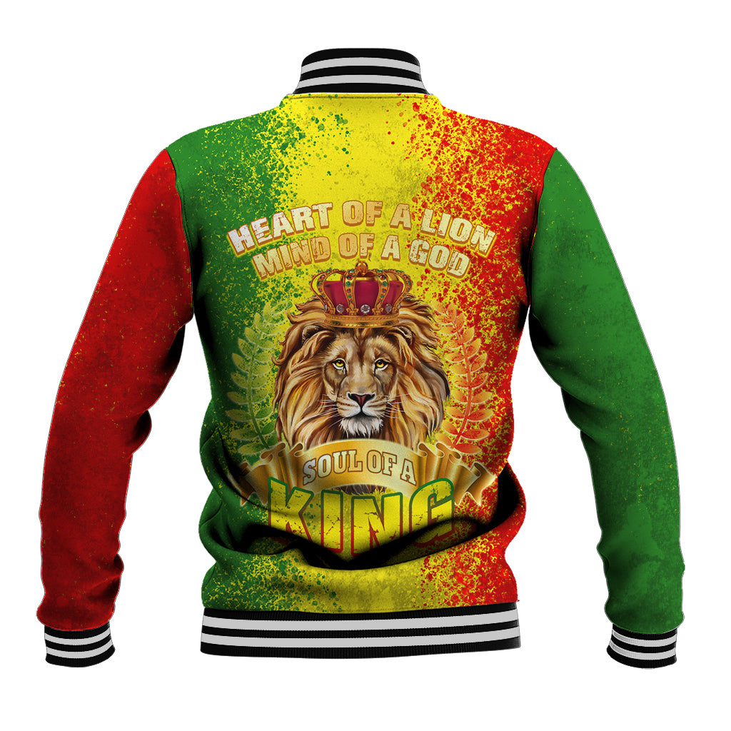 King's African Spirit Baseball Jacket Heart of A Lion - Wonder Print Shop