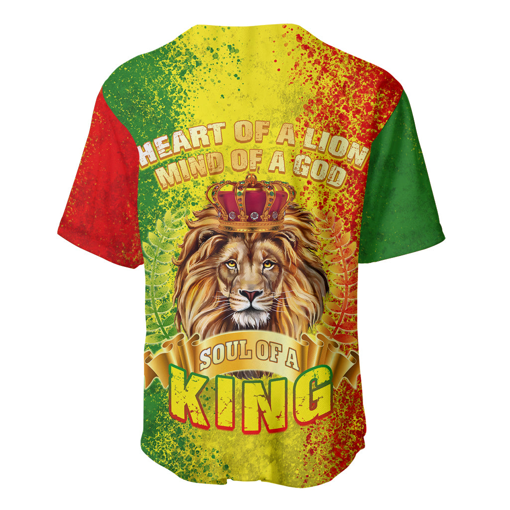 King's African Spirit Baseball Jersey Heart of A Lion - Wonder Print Shop