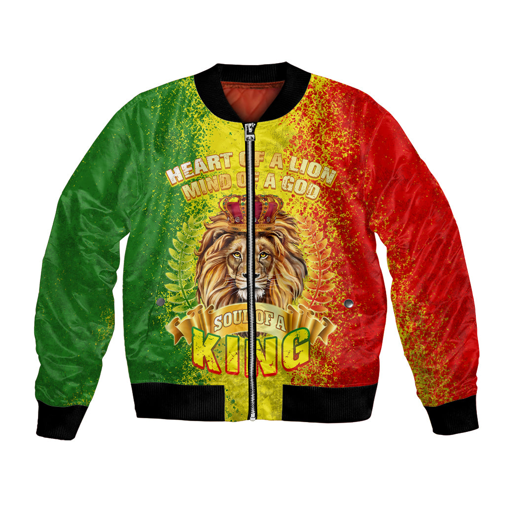 King's African Spirit Bomber Jacket Heart of A Lion - Wonder Print Shop