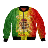 King's African Spirit Bomber Jacket Heart of A Lion - Wonder Print Shop