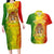 King's African Spirit Couples Matching Long Sleeve Bodycon Dress and Hawaiian Shirt Heart of A Lion - Wonder Print Shop