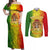 King's African Spirit Couples Matching Off Shoulder Maxi Dress and Long Sleeve Button Shirt Heart of A Lion - Wonder Print Shop