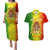 King's African Spirit Couples Matching Puletasi and Hawaiian Shirt Heart of A Lion - Wonder Print Shop