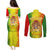 King's African Spirit Couples Matching Puletasi and Long Sleeve Button Shirt Heart of A Lion - Wonder Print Shop