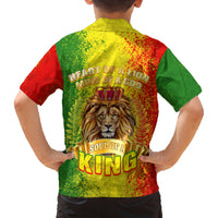 King's African Spirit Family Matching Long Sleeve Bodycon Dress and Hawaiian Shirt Heart of A Lion - Wonder Print Shop