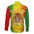 King's African Spirit Family Matching Off Shoulder Short Dress and Hawaiian Shirt Heart of A Lion - Wonder Print Shop