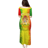 King's African Spirit Family Matching Puletasi and Hawaiian Shirt Heart of A Lion - Wonder Print Shop