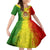 King's African Spirit Family Matching Short Sleeve Bodycon Dress and Hawaiian Shirt Heart of A Lion - Wonder Print Shop